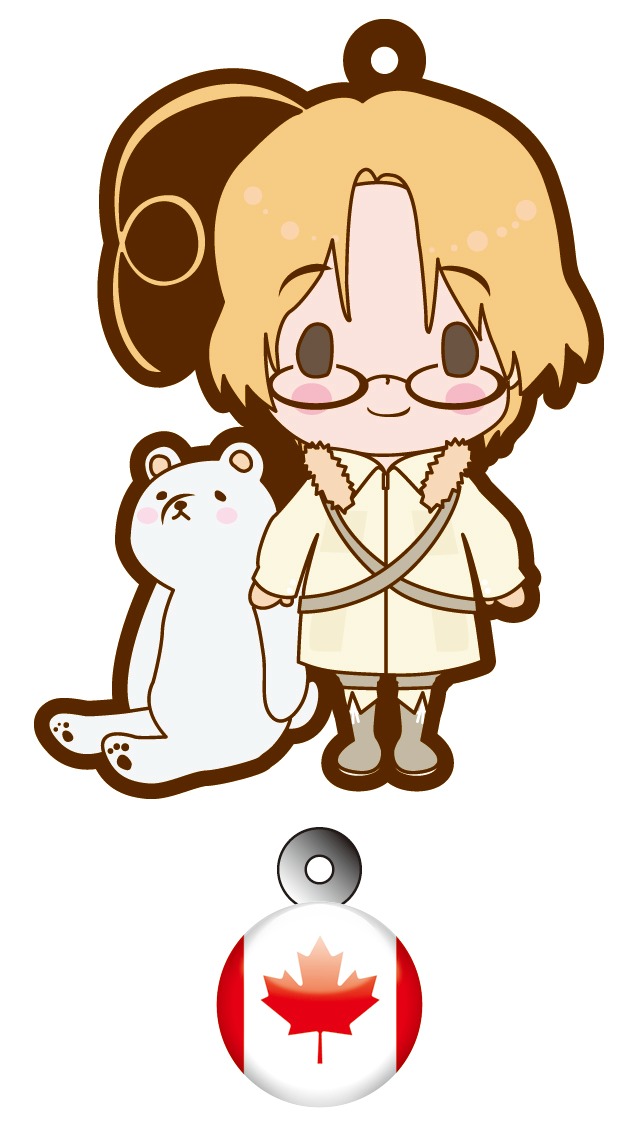 カナダのラバーストラップ。(C)2008 HIMARUYA HIDEKAZ／GENTOSHA COMICS INC.