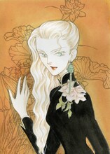 波津彬子「レディ シノワズリ」カット。