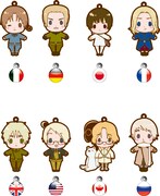 「ヘタリア Axis Powers」ラバーストラップ(C)2008 HIMARUYA HIDEKAZ／GENTOSHA COMICS INC.