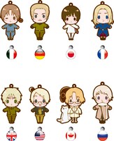 「ヘタリア Axis Powers」ラバーストラップ(C)2008 HIMARUYA HIDEKAZ／GENTOSHA COMICS INC.