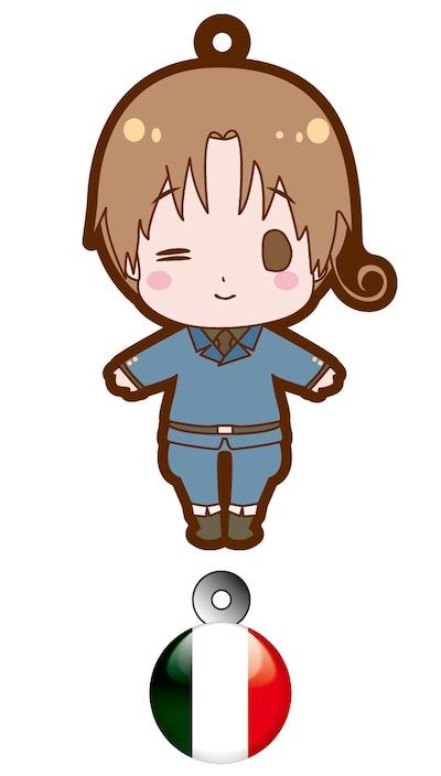 イタリアのラバーストラップ。(C)2008 HIMARUYA HIDEKAZ／GENTOSHA COMICS INC.