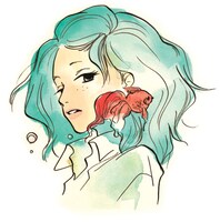 ねむようこ「健全な少年少女のための読みきりシリーズ」から、月刊flowers7月号掲載の「少年少女」カット。