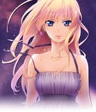 小山鹿梨子の新連載「シェリル～キス・イン・ザ・ギャラクシー～」カット。少女マンガタッチで描かれるシェリルが新鮮だ。