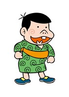 バカボン。おなじみの渦巻き柄の浴衣も再現してほしいところ。（C）フジオプロ