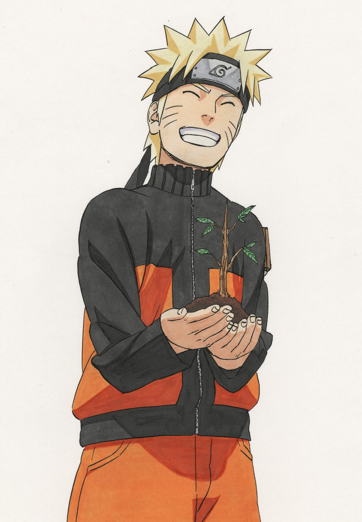 ナルト 1億冊突破を記念して7610本の苗木を植林 コミックナタリー