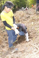 植林開始イベントの様子。　撮影／武田 諭