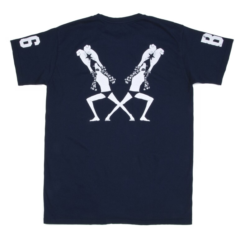 「ONE PIECE×MANGART BEAMS T×BANDAI」の新作「フランキー」Tシャツの背面。(C)尾田栄一郎/集英社・フジテレビ・東映アニメーション 発売元：（株）バンダイ