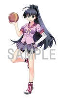 COMIC ZINとまんが王で「アイドルマスターブレイク！」3巻購入特典に配られるイラストペーパー。「化物語」のキャラ神原駿河に扮した我那覇響。（c）窪岡俊之 （c）NBGI　（c）藤真拓哉／講談社 2010　（c）西尾維新／講談社・アニプレックス・シャフト