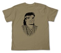 「美味しんぼTシャツ」は、フロントにメインキャラの海原雄山をプリント。(C)雁屋哲・花咲アキラ／小学館