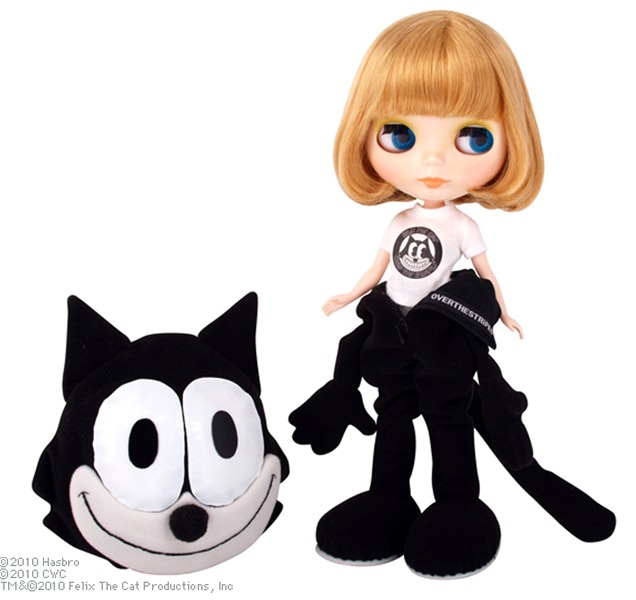 「フィリックス・ザ・キャット」。BLYTHE is a trademark of Hasbro. （C）2010 Hasbro. All Rights Reserved. BLYTHEcharacter rights are licensed in Asia to Cross World Connections, Ltd.Licensed by Hasbro.  www.blythedoll.com (pc site)　blythemobile.com (mobilesite)