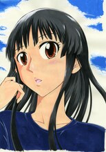 藪野続久の新連載「マナゴコロ」カット。