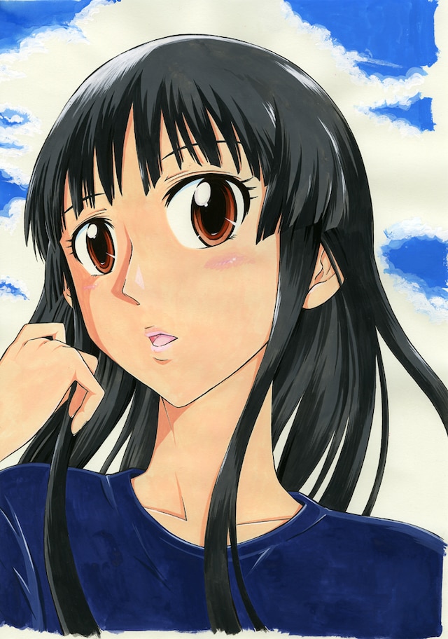 藪野続久の新連載「マナゴコロ」カット。