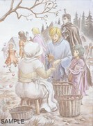 展示される「ベルセルク」のイラスト。（C）2010 三浦建太郎・スタジオ我画