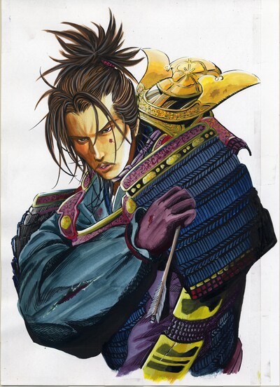 宮下英樹「センゴク外伝 桶狭間戦記」カット。