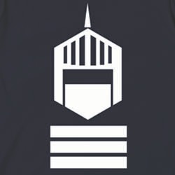 「ロビンマスク」Tシャツ黒。(C)ゆでたまご／集英社・東映アニメーション