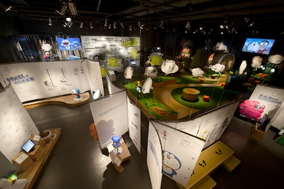 「ドラえもんの科学みらい展」会場の様子。