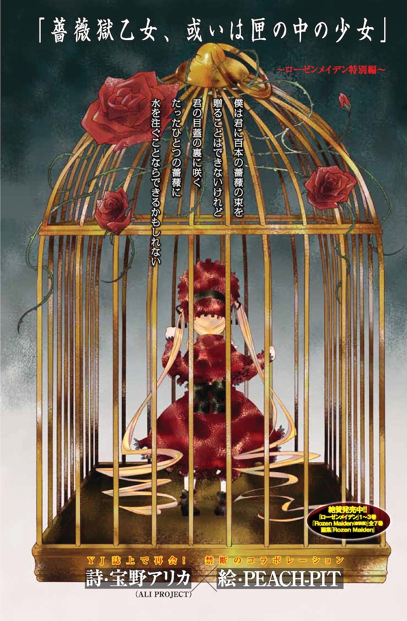 写真は宝野アリカ×PEACH-PIT「薔薇獄乙女、或いは匣の中の少女」より。