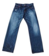 「麦わら海賊団ジーンズ」フロント(C)尾田栄一郎／集英社・フジテレビ・東映アニメーション