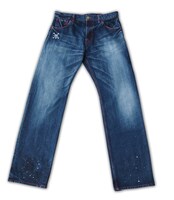 「麦わら海賊団ジーンズ」フロント(C)尾田栄一郎／集英社・フジテレビ・東映アニメーション