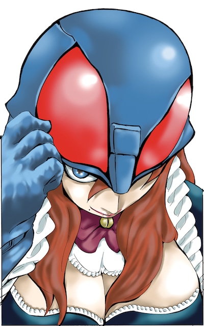 柴田ヨクサル「ハチワンダイバー」番外編「ザンガード」カット。