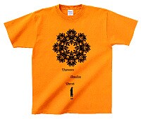 「さよなら絶望先生」Tシャツ。よく見ると絶望先生ならではの、なんとも物騒なデザイン。