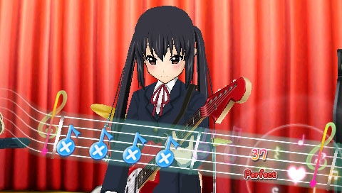 「けいおん！ 放課後ライブ!!」より。（C）SEGA （C）かきふらい・芳文社/桜高軽音部