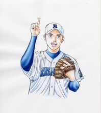 三田紀房の新連載「砂の栄冠」カット