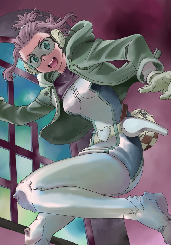 磯本つよしの新連載「三代目は梅くくり！」カット。