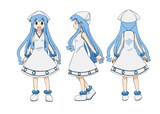 イカ娘の設定画（C）安部真弘（週刊少年チャンピオン）／海の家れもん