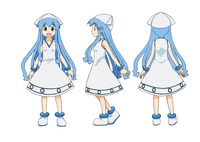 イカ娘の設定画（C）安部真弘（週刊少年チャンピオン）／海の家れもん