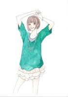 プレゼントされる複製原画。いくえみ綾による2010年4月号表紙イラスト。