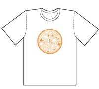 無数の菌たちが密集した、「もやしもん」Tシャツの白。（C）石川雅之／講談社