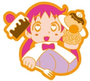 特製キャラクターピンズのうち、「たかまれ! タカマル」より幸地ゆきえ。