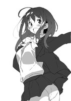 「すぽこす！」予告カット。連載はフルカラーにて行われる。