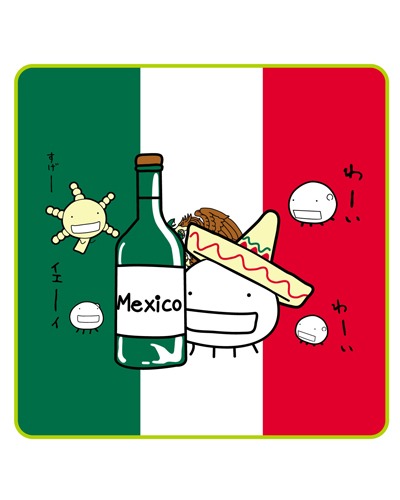 ミニタオル国旗シリーズ。こちらはHola,MEXICOバージョン。