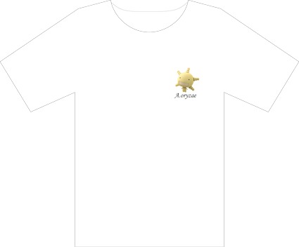 胸にワンポイントのオリゼーの刺繍が入ったＴシャツは予価3675円。ほかの菌バージョンが登場する予定も。