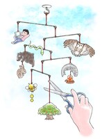 展示作品から「森が基本／大石容子」。