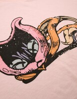 不気味な外見や凶暴な性格とは裏腹に安らかな表情で眠る「猫草」をなじんだ質感でプリントした「HERBCAT」。 (C)LUCKY LAND COMMUNICATIONS / SHUEISHA