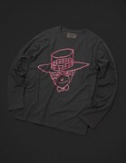 HEAVEN'S DOOR Long Sleeve T-Shirt［Black (Pink)］(C)LUCKY LAND COMMUNICATIONS / SHUEISHA