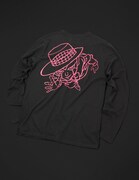 HEAVEN'S DOOR Long Sleeve T-Shirt［Black (Pink)］(C)LUCKY LAND COMMUNICATIONS / SHUEISHA
