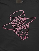 HEAVEN'S DOOR Long Sleeve T-Shirt［Black (Pink)］(C)LUCKY LAND COMMUNICATIONS / SHUEISHA