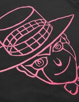 HEAVEN'S DOOR Long Sleeve T-Shirt［Black (Pink)］(C)LUCKY LAND COMMUNICATIONS / SHUEISHA