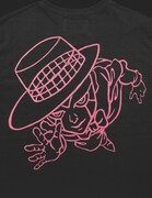 HEAVEN'S DOOR Long Sleeve T-Shirt［Black (Pink)］(C)LUCKY LAND COMMUNICATIONS / SHUEISHA