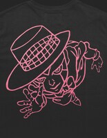 HEAVEN'S DOOR Long Sleeve T-Shirt［Black (Pink)］(C)LUCKY LAND COMMUNICATIONS / SHUEISHA