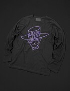 HEAVEN'S DOOR Long Sleeve T-Shirt［Black (Purple)］(C)LUCKY LAND COMMUNICATIONS / SHUEISHA