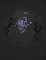 HEAVEN'S DOOR Long Sleeve T-Shirt［Black (Purple)］(C)LUCKY LAND COMMUNICATIONS / SHUEISHA