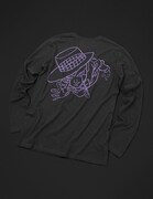 HEAVEN'S DOOR Long Sleeve T-Shirt［Black (Purple)］(C)LUCKY LAND COMMUNICATIONS / SHUEISHA