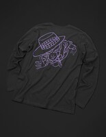 HEAVEN'S DOOR Long Sleeve T-Shirt［Black (Purple)］(C)LUCKY LAND COMMUNICATIONS / SHUEISHA