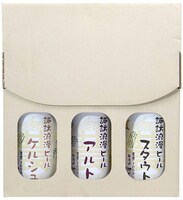 麗人酒造の「諏訪浪漫ビール　アルト/ケルシュ/スタウト」3本箱入り。