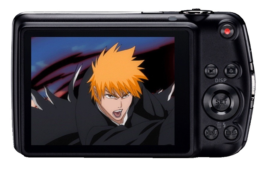 「BLEACH×EXILIM」起動画面の1シーン。（C）久保帯人／集英社・テレビ東京・dentsu・ぴえろ